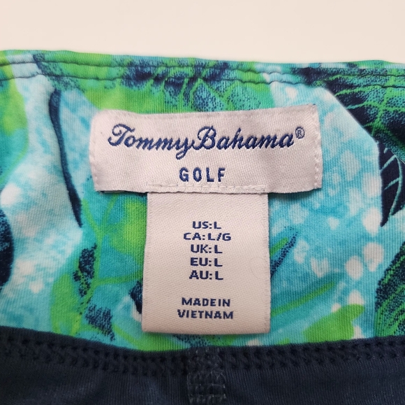 Tommy Bahama Blue Floral Print Golf Skort Size Large - Picture 6 of 10
